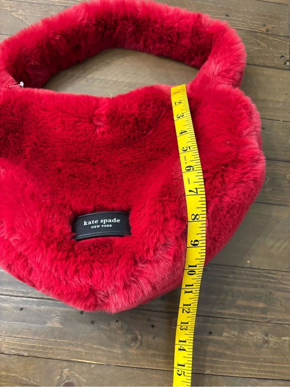 Kate Spade Luver Faux Fur Heart Tote